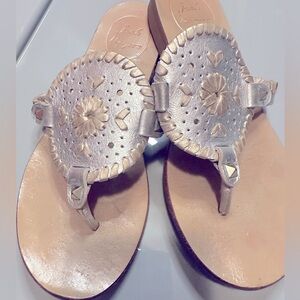 Jack Rogers Sandals Gold & Silver